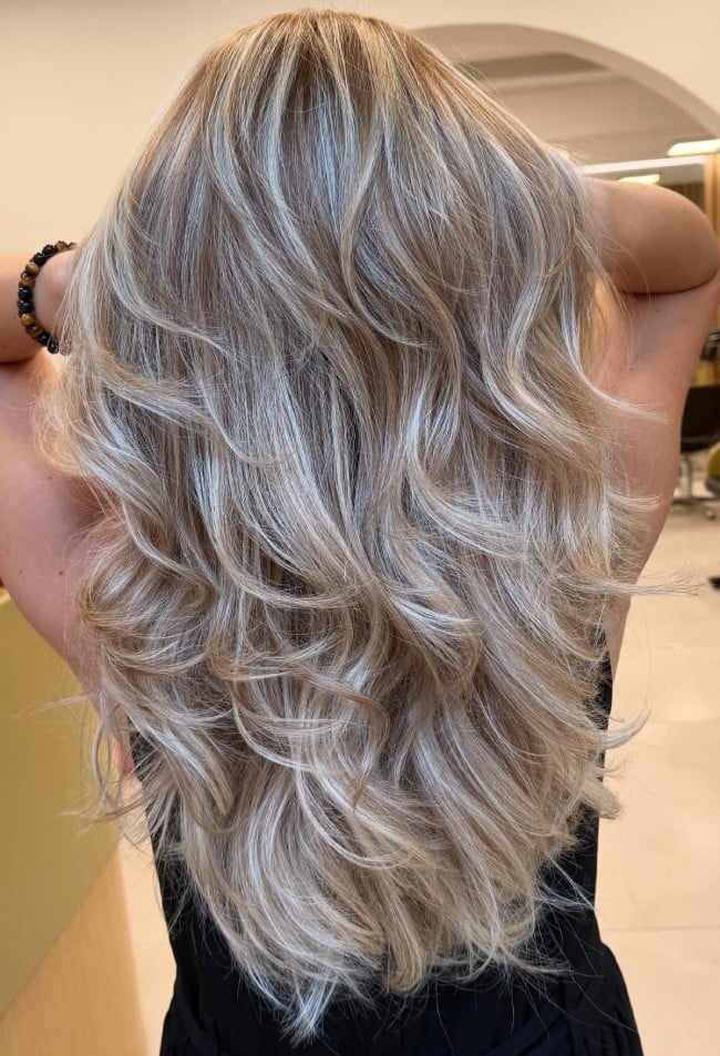 Mid-Back Ash Blonde With Dimensional Highlights — Blonde Hair Colors