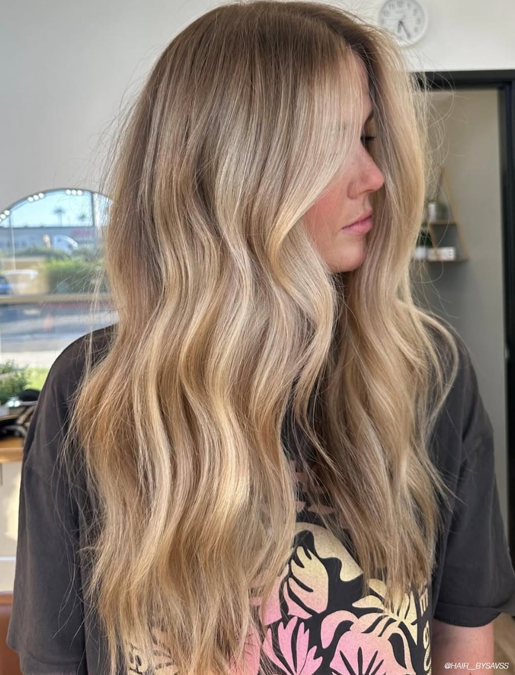 Mid-Back Dimensional Blonde With Balayage, Wavy — Blonde Hair Colors