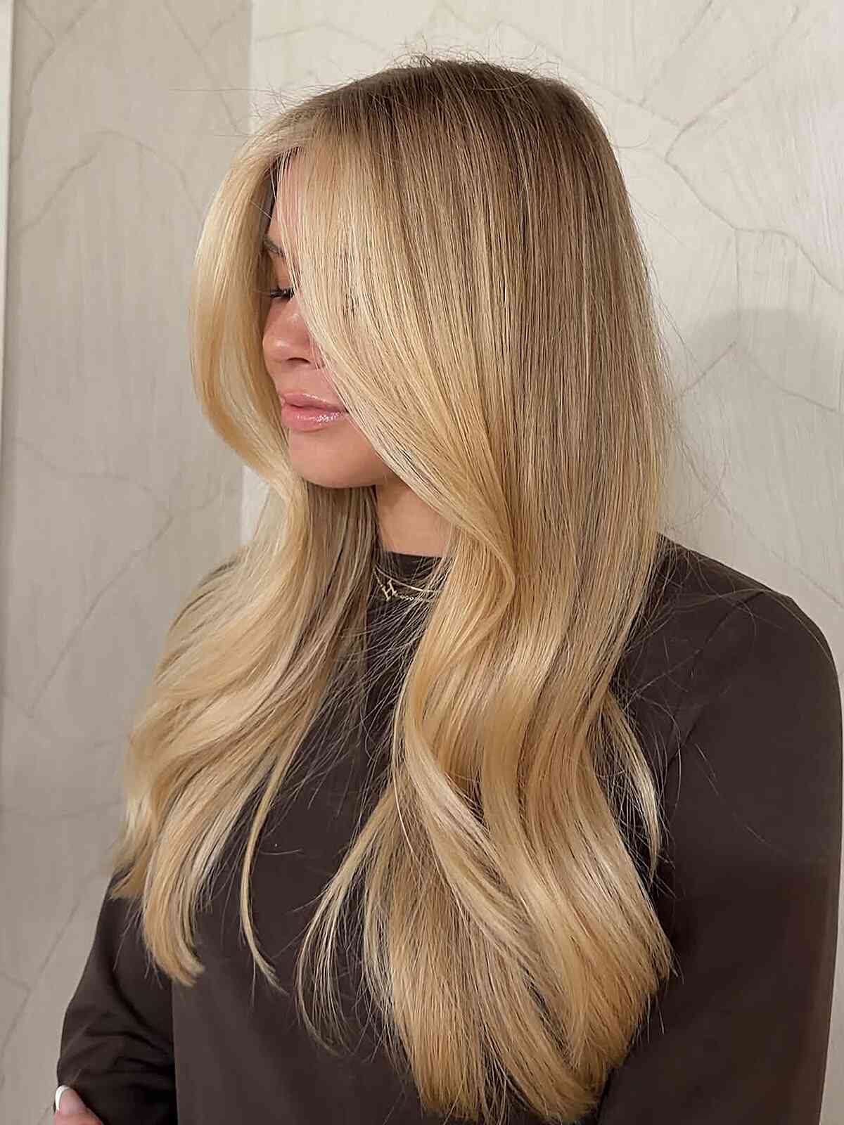 Mid-Back Light Brown With Blonde Highlights Mid-Back Light Brown With Blonde Highlights — Blonde Hair Trends
