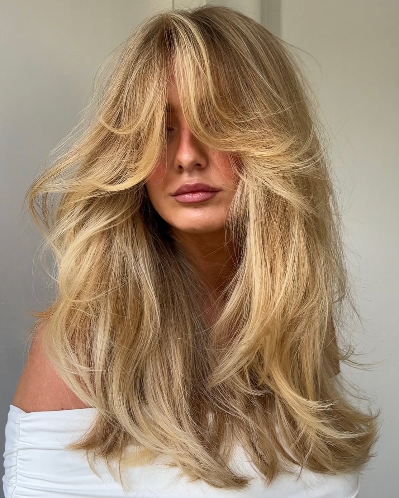 Mid-Back Golden Blonde With Subtle Highlights — Blonde Highlights
