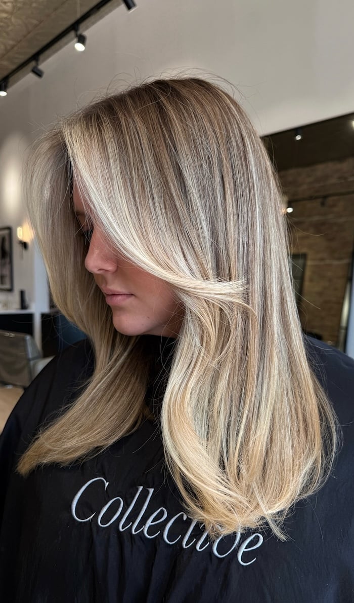 Collarbone Dirty Blonde With Buttery Highlights Collarbone Dirty Blonde With Buttery Highlights — Blonde with Highlights Hair