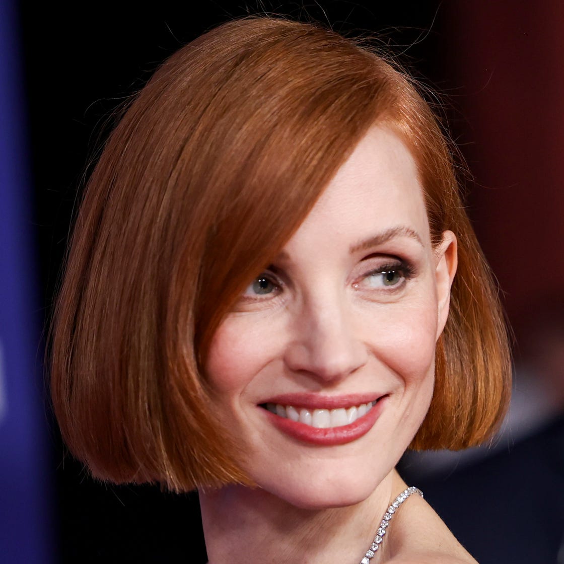 Auburn Chin Length Bob Auburn Chin Length Bob — Blunt Bob