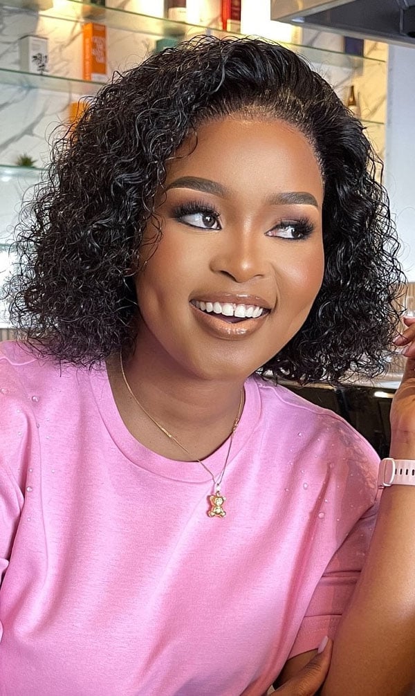 Chin Bob With Layers And Loose Waves Chin Bob With Layers And Loose Waves — Bob for Curly Hair