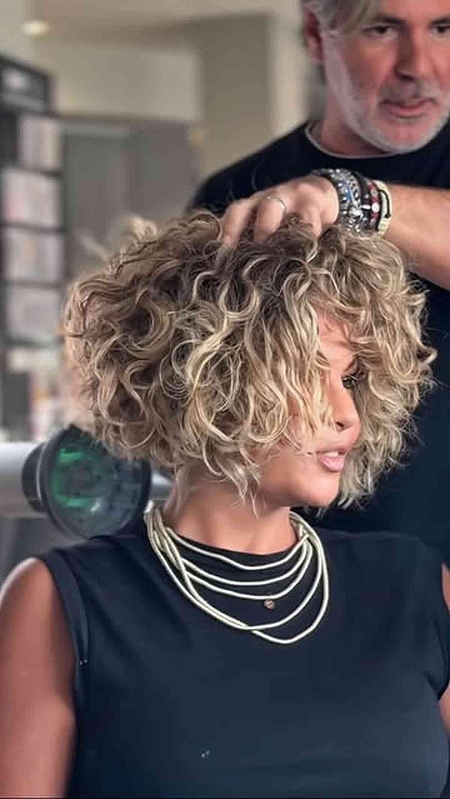 Chin Bob With Voluminous Blowout Chin Bob With Voluminous Blowout — Bob for Curly Hair