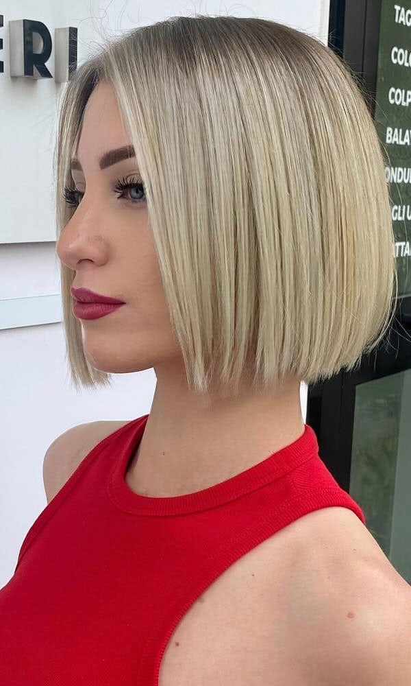 Sleek Chin Length Bob — Bob for Fine Hair