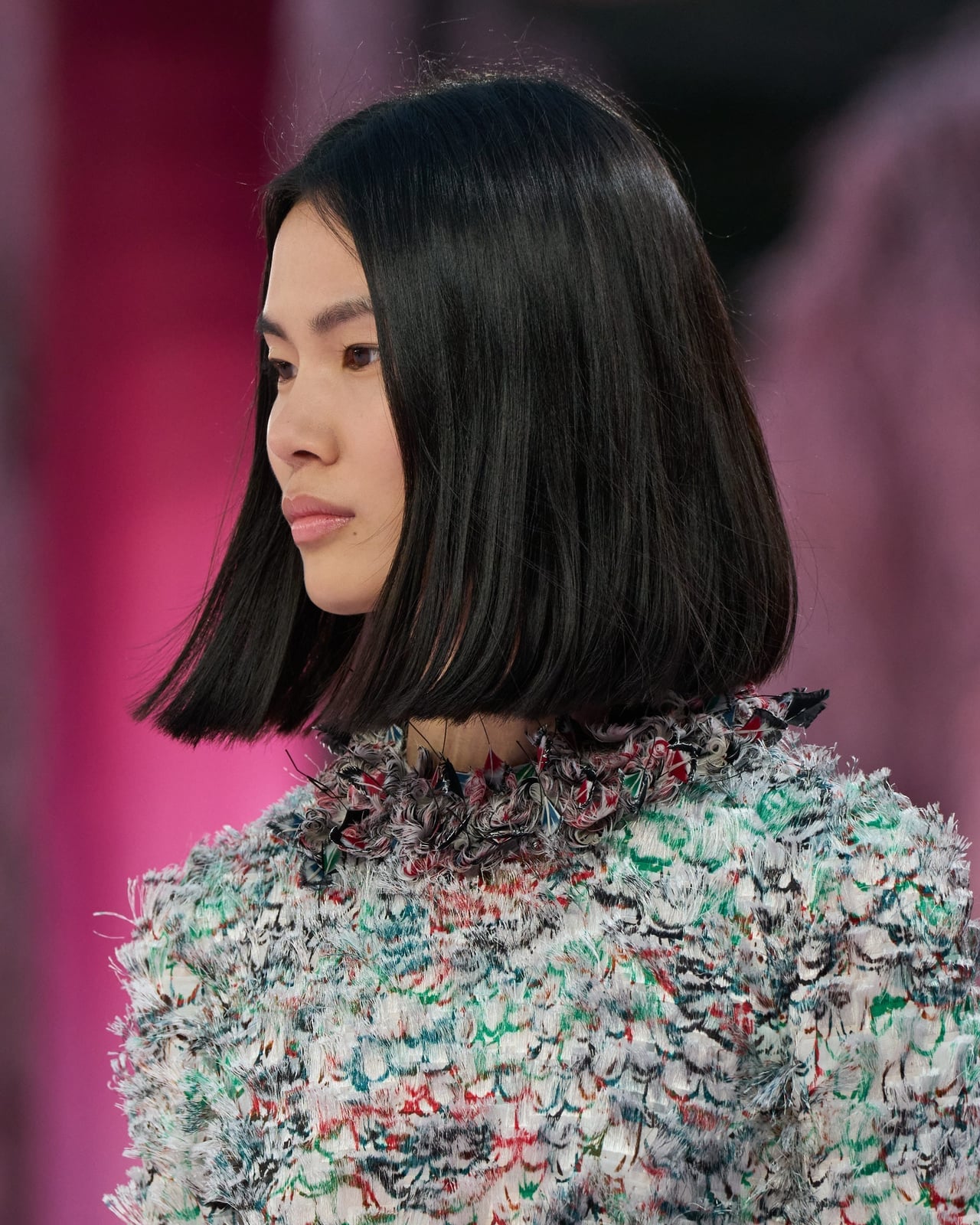 Sharp Line Dark Brown Bob — Bob for Fine Hair