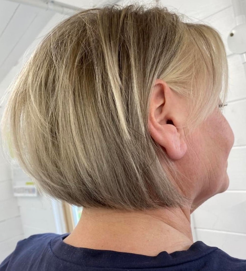 Layered Bob With Stacked Back Layers — Bob for Women Over 50