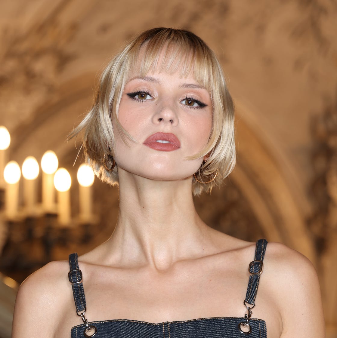 Ash Blonde Bob With Blunt Bangs — Bob Haircuts