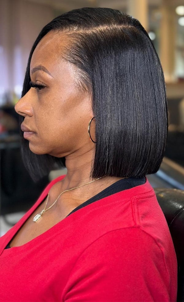 Classic Black Blunt Bob — Bob Haircuts
