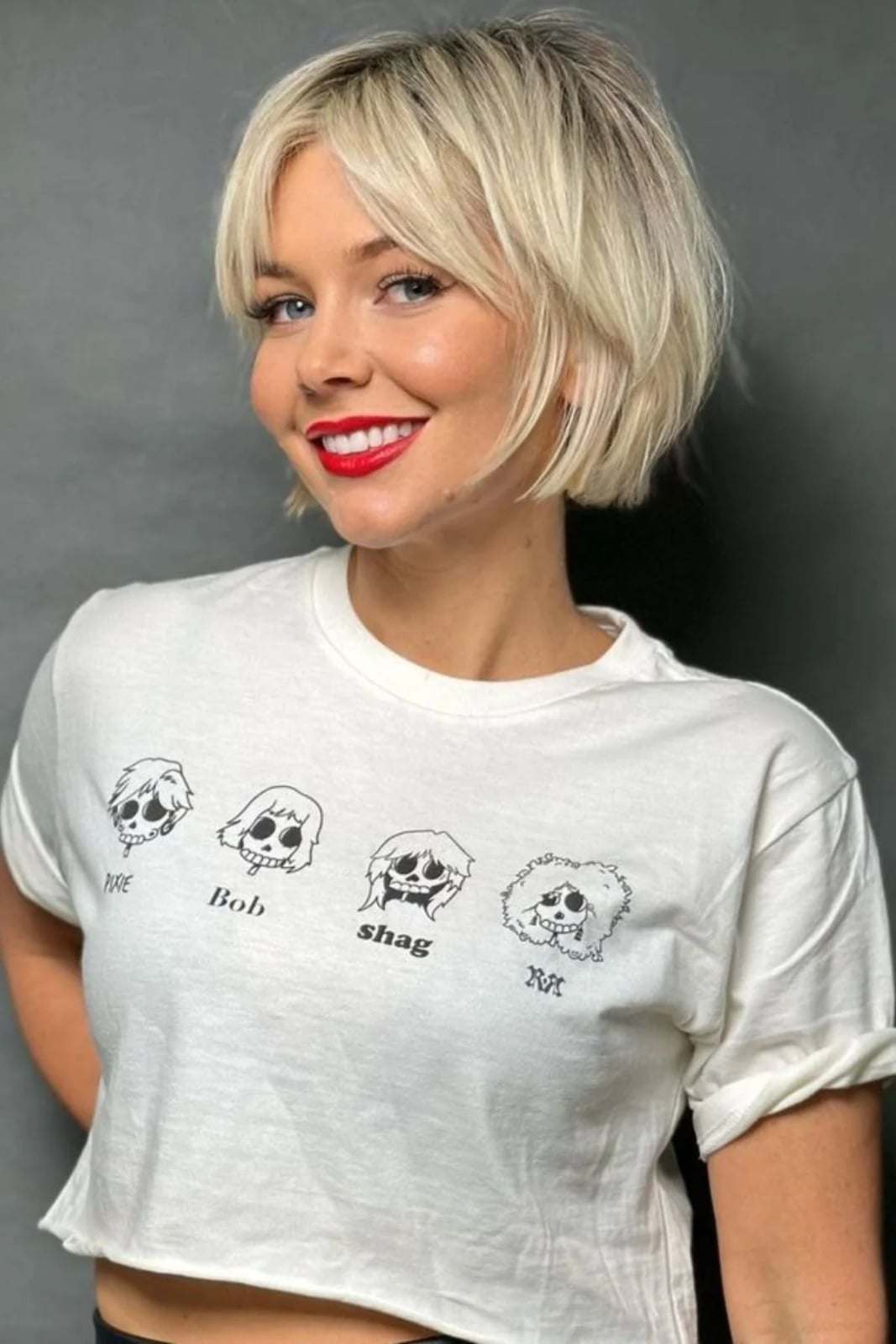 Ear Length French Bob With Blunt Bangs Ear Length French Bob With Blunt Bangs — Bob with Bangs