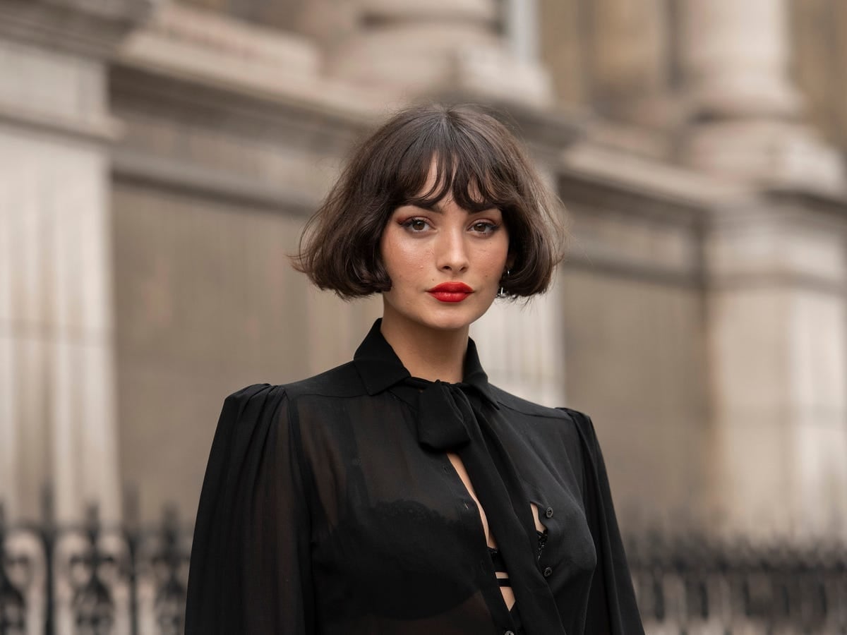 French Bob With Air Dried Blunt Bangs French Bob With Air Dried Blunt Bangs — Bob with Bangs