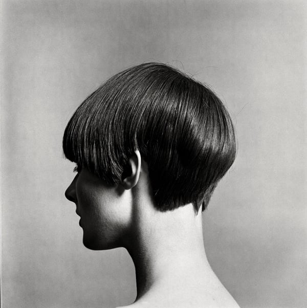 Sleek Chin Length Dark Brown Bob, Ear Sleek Chin Length Dark Brown Bob, Ear — Box Bob