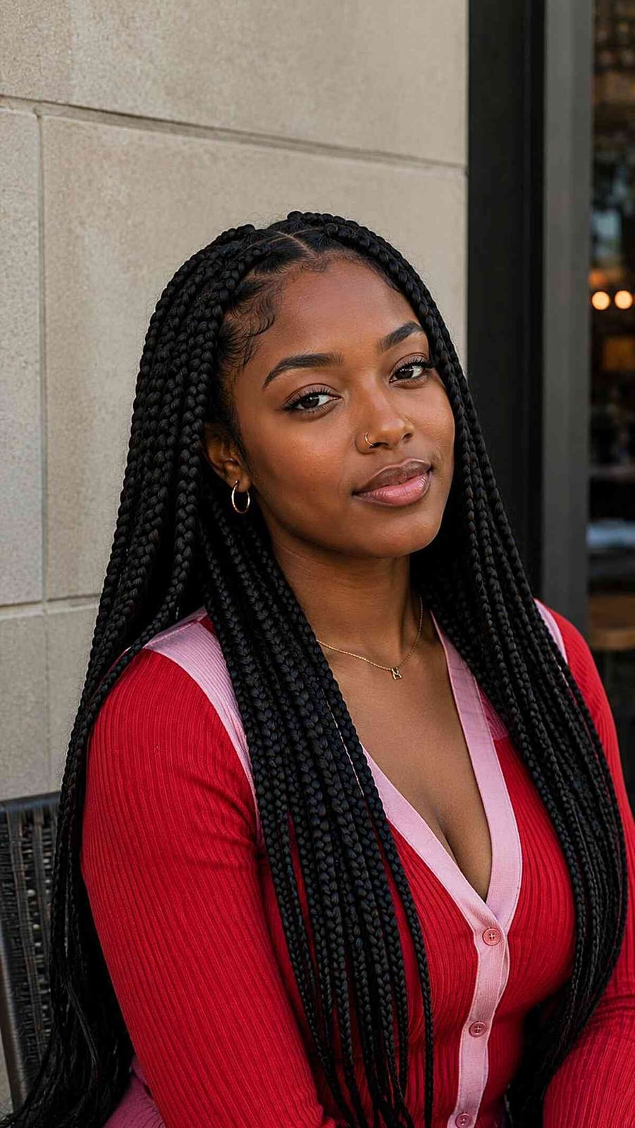 Box Braids 2027 for Collarbone Length Styles