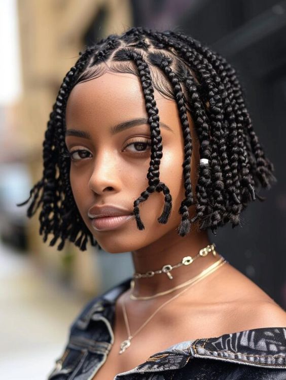 25 Stunning Bob Braids Hairstyles for Black Women | JALIZA