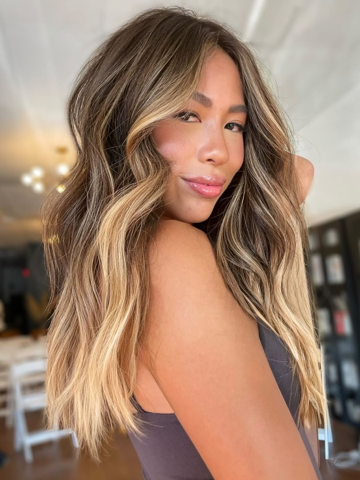 Bronde Balayage Blending Brown and Blonde Tones — Bronde Hair
