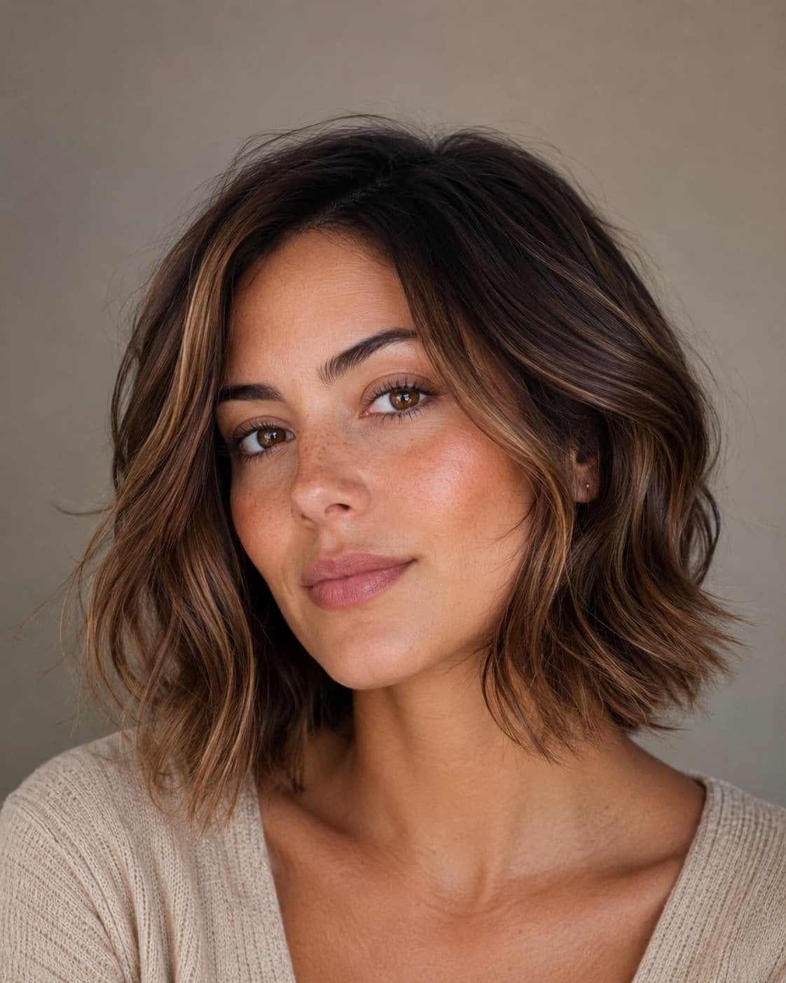 Brown Balayage Bob Hairstyle Ideas for a Dimensional Look