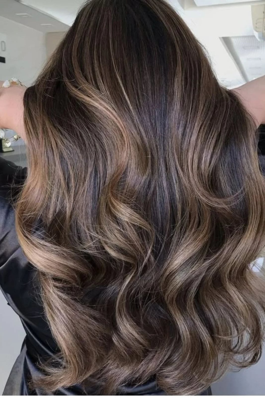 Dark Brown With Blonde Balayage Blend Dark Brown With Blonde Balayage Blend — Brunette Hair Colors