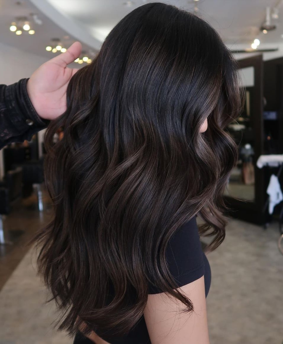Espresso Brunette With Ash Highlights Espresso Brunette With Ash Highlights — Brunette Hair Colors