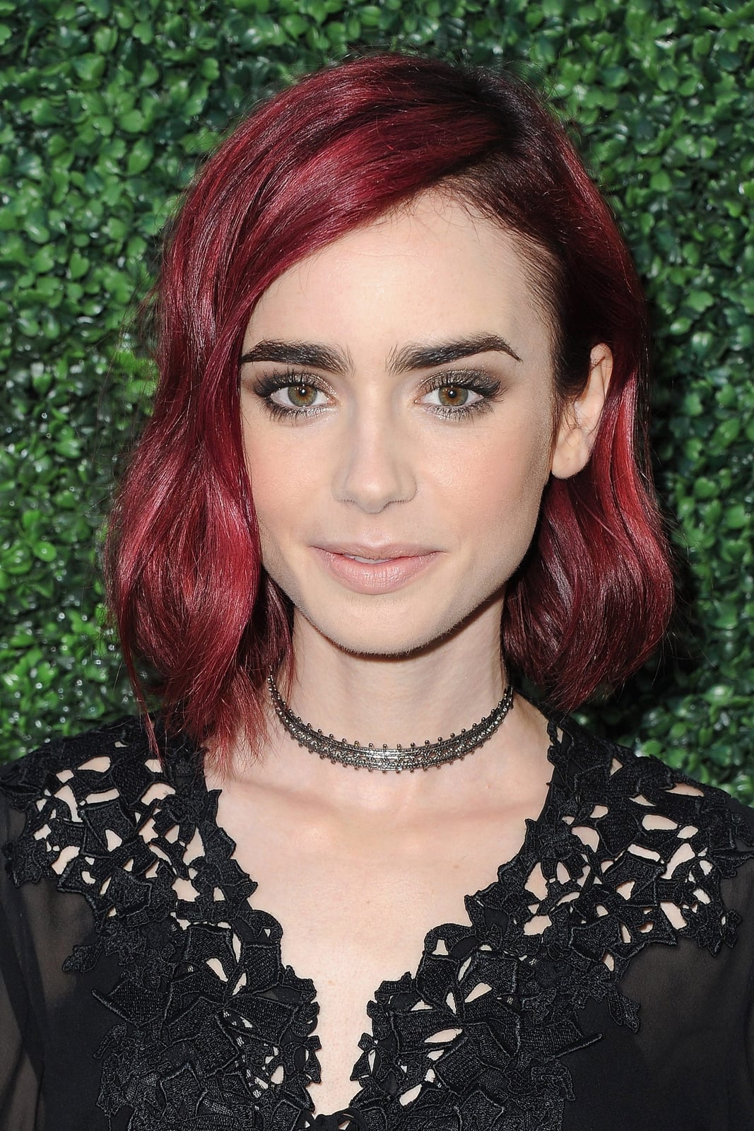 Chin Length Bob In Striking Burgundy Chin Length Bob In Striking Burgundy — Burgundy Hair