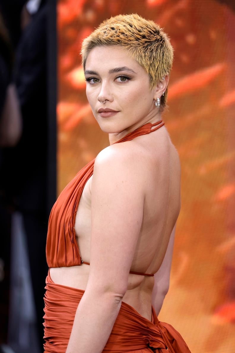 Blonde Tiger Stripe Buzz Cut With Textured Bangs — Buzz Cut for Women