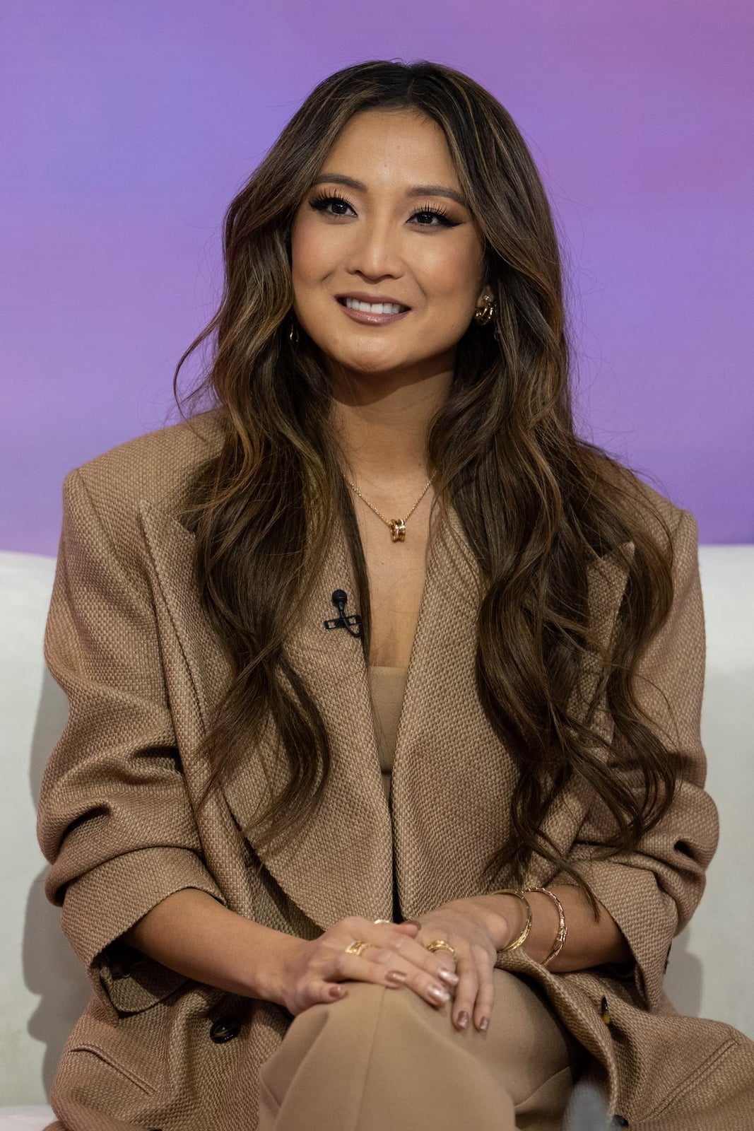 Mid-Back Brunette With Caramel Balayage — Candlelit Brunette
