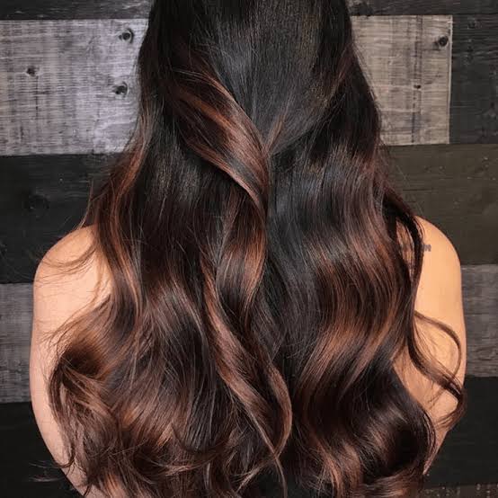 Mid-Back Layers With Copper Undertones — Candlelit Brunette