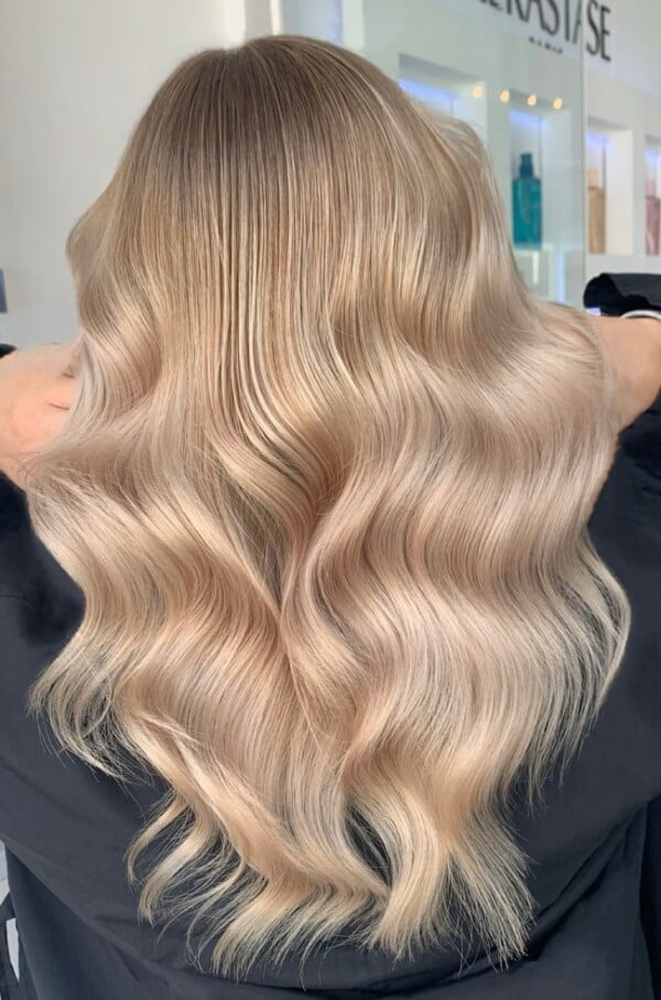 Mid-Back Rosé Champagne Blonde Mid-Back Rosé Champagne Blonde
