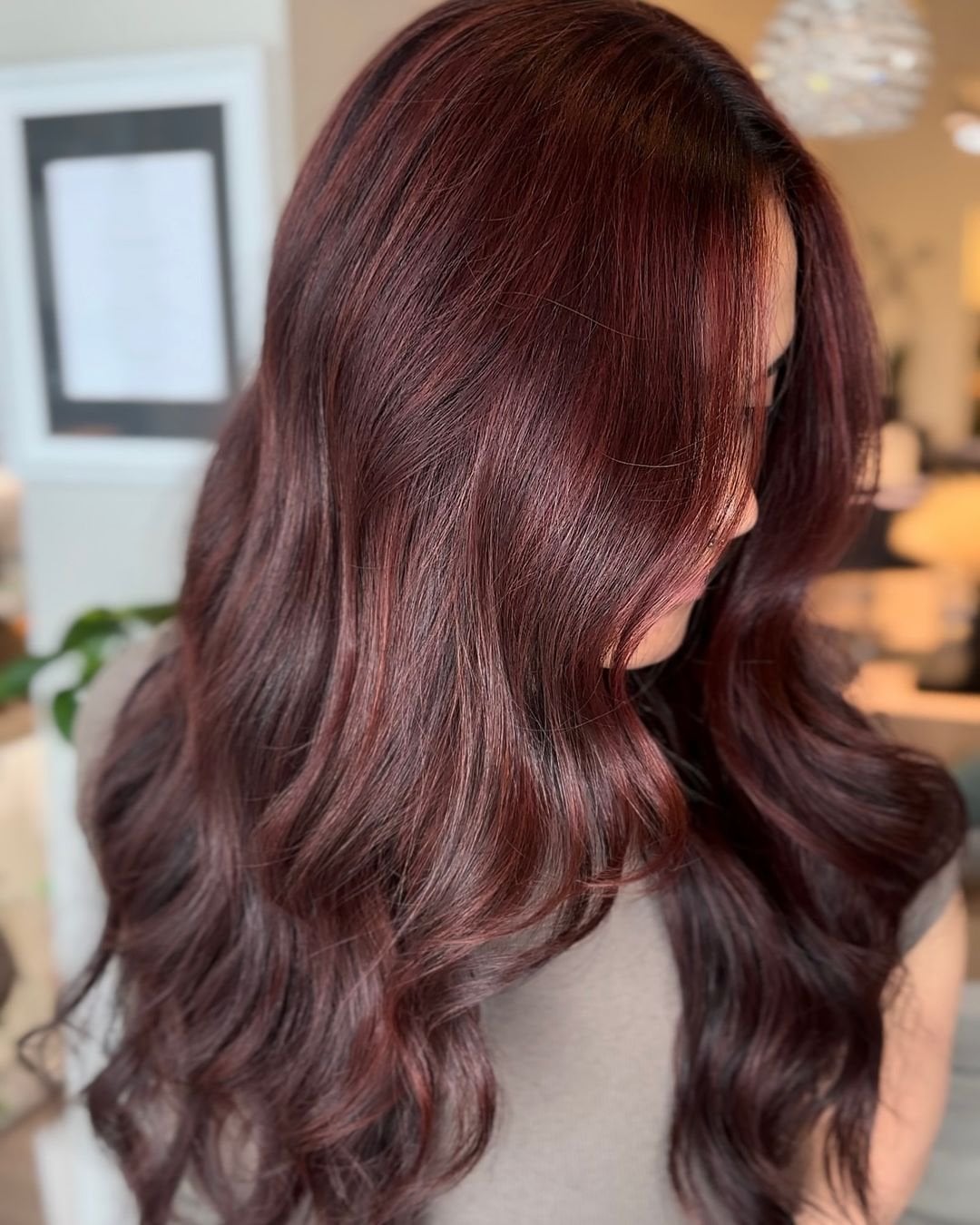 Deep Cherry Red With Subtle Lighter Tones — Cherry Red Hair