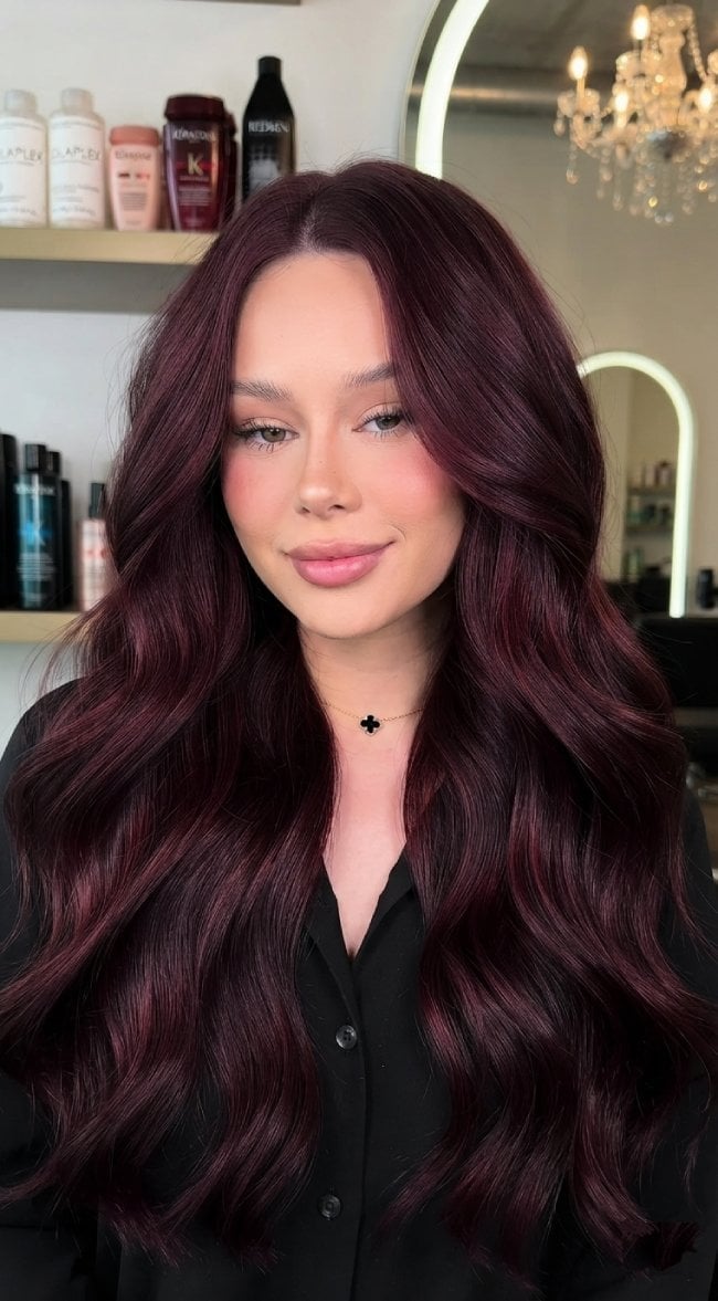 Rich Cherry Red With Burgundy Undertones — Cherry Red Hair