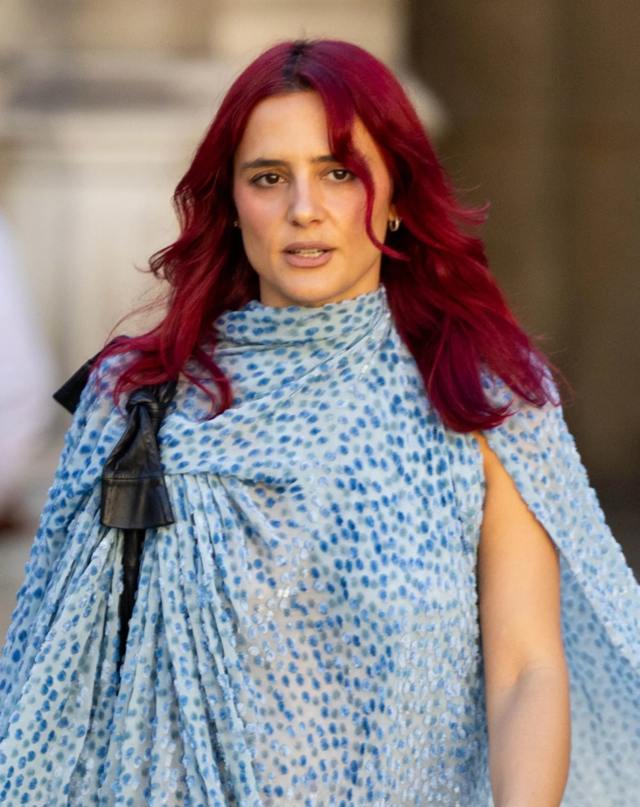 Vivid Cherry Red With Wispy Bangs — Cherry Red Hair