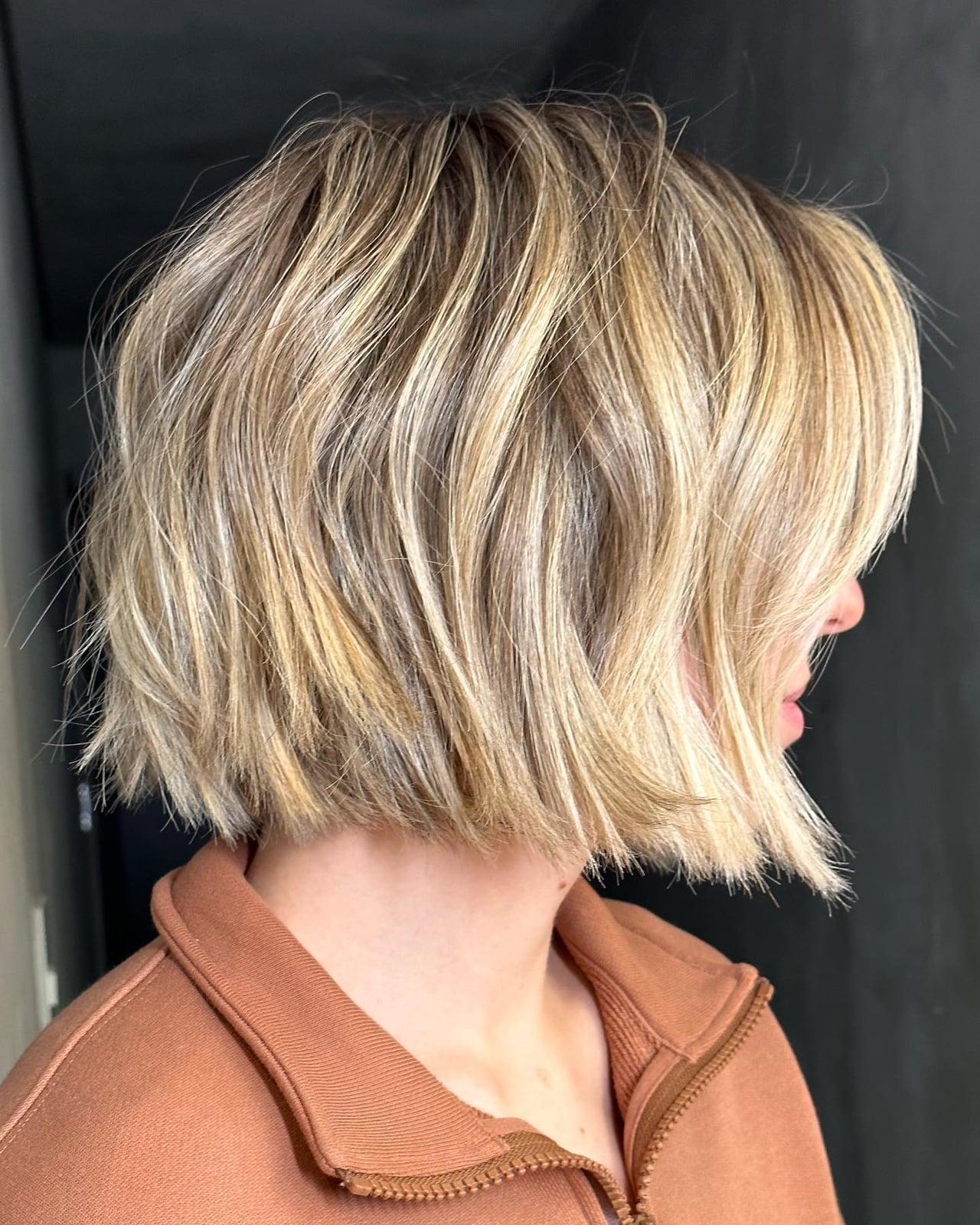 Cool Ash Blonde Chin Bob Cool Ash Blonde Chin Bob — Chin Length Bob