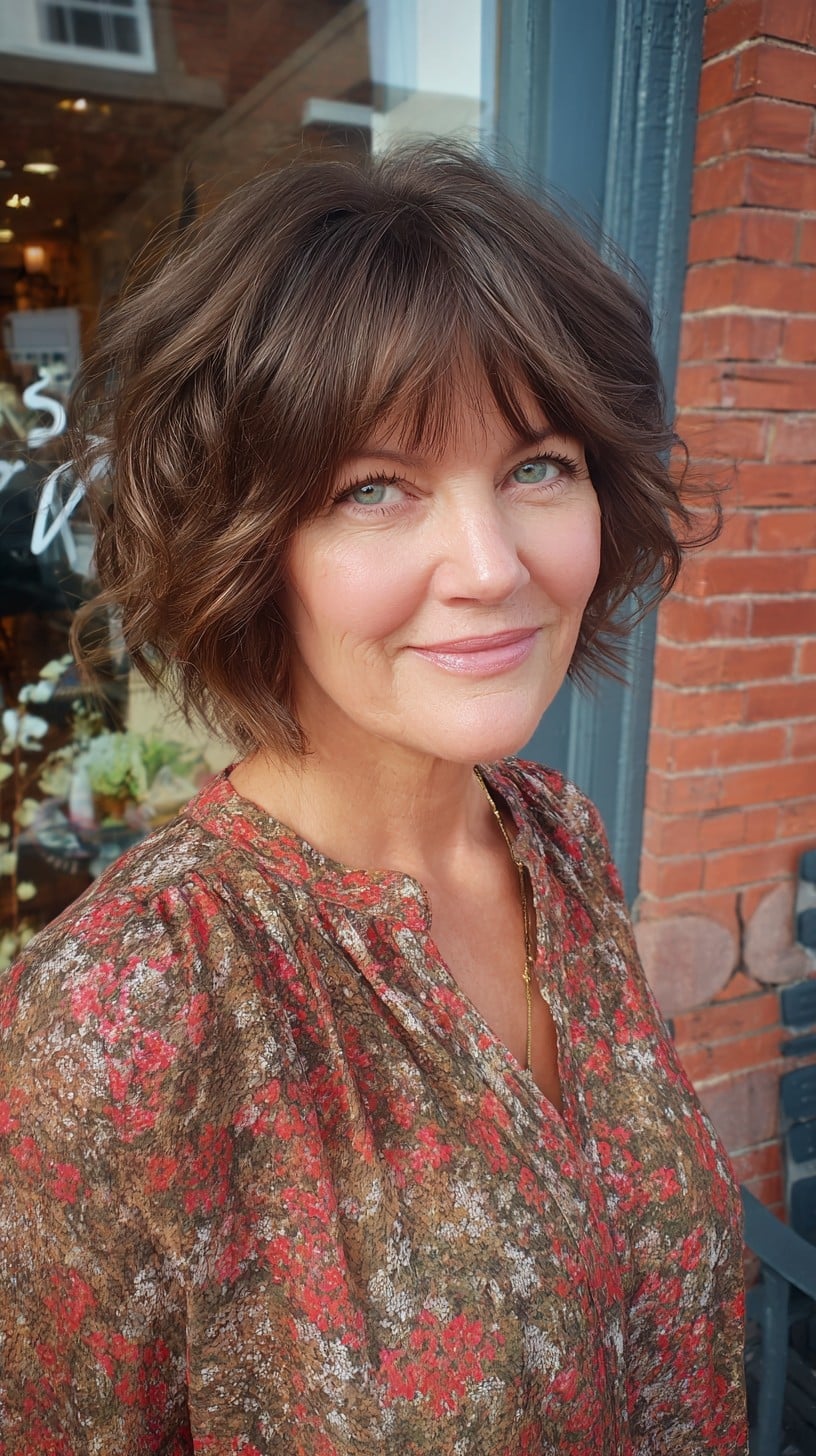 Dark Brown Bob With Auburn Highlights Dark Brown Bob With Auburn Highlights — Chin Length Bob