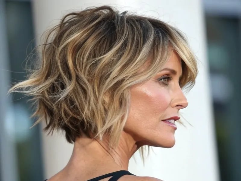 Shoulder Length Choppy Shag With Wispy Bangs Shoulder Length Choppy Shag With Wispy Bangs — Choppy Layers