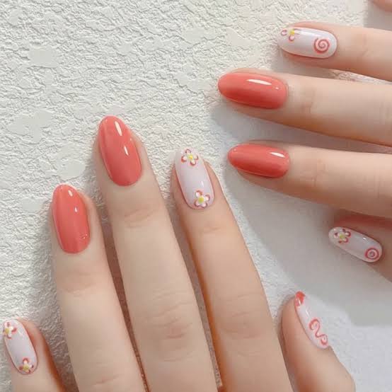 Sheer Pink With Red Line Accents Sheer Pink With Red Line Accents — Classy Short Nails