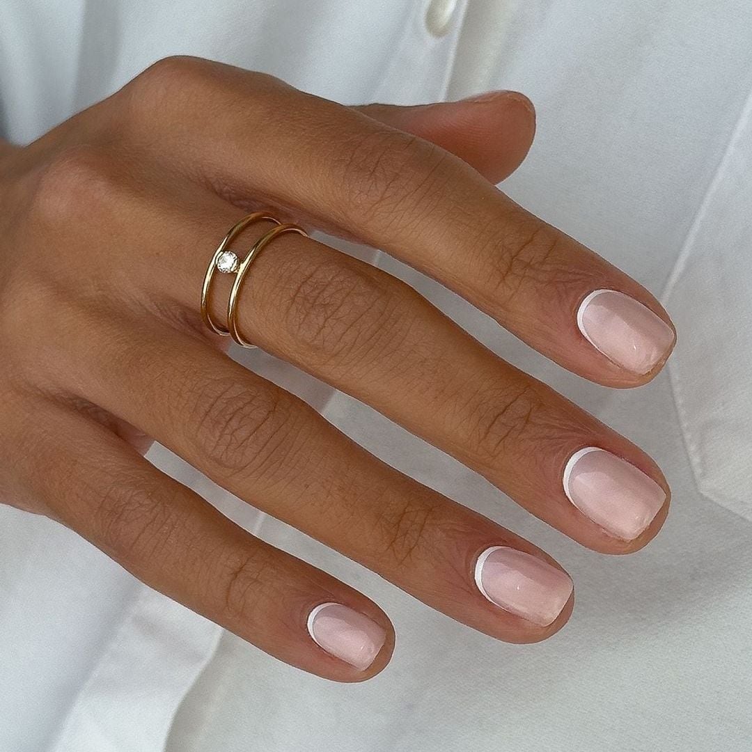 Classic French Tip Short Square Nails Classic French Tip Short Square Nails — Classy Short Nails