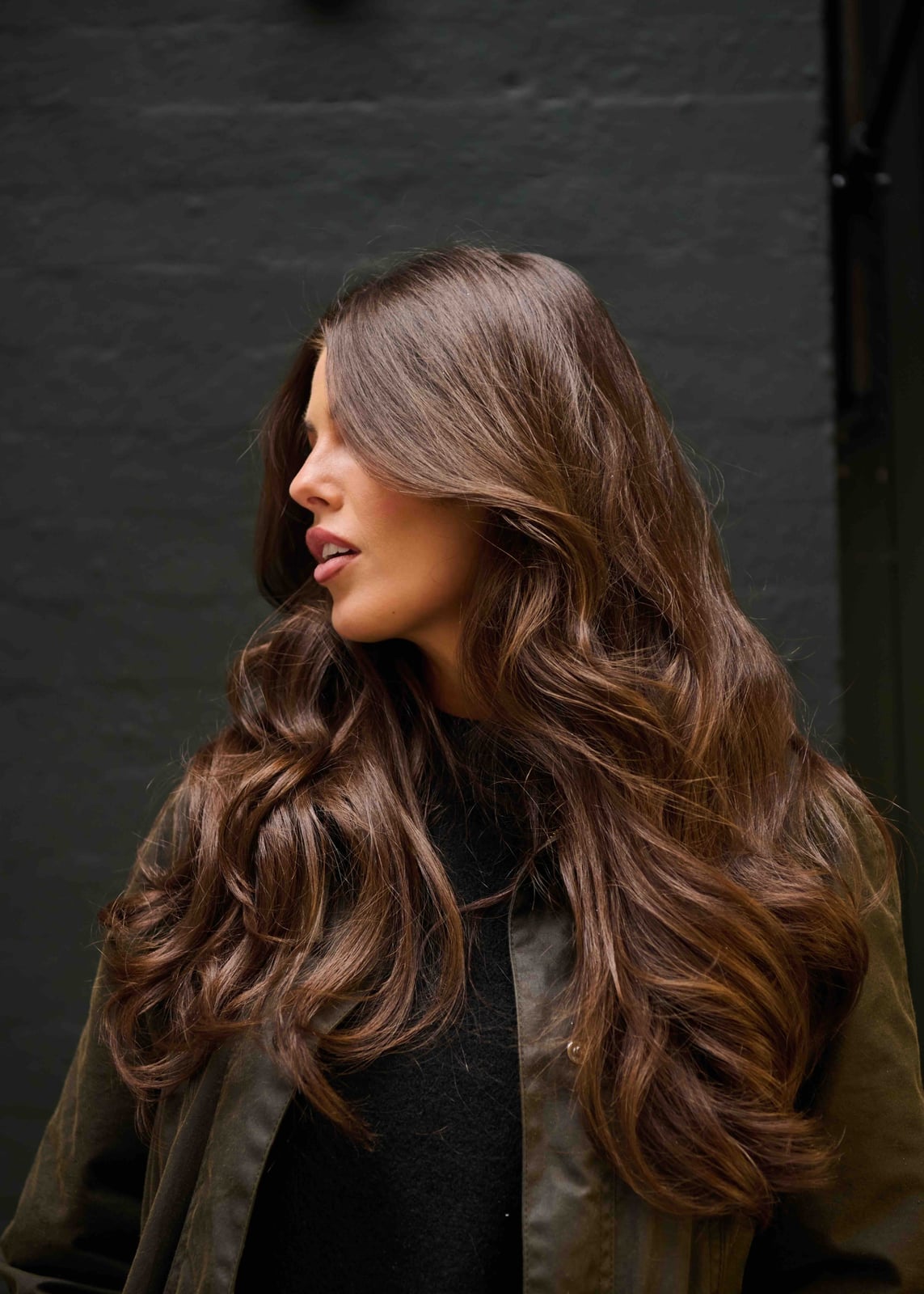 Mid-Back Warm Chocolate With Lighter Highlights Mid-Back Warm Chocolate With Lighter Highlights — Cocoa Brunette
