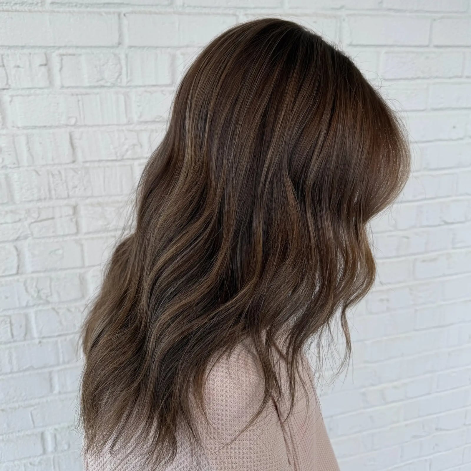 Shoulder Length Medium Brown With Warm Undertones Shoulder Length Medium Brown With Warm Undertones — Cocoa Brunette