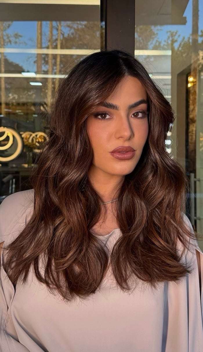 Mid-Back Deep Chocolate With Mocha Tones Mid-Back Deep Chocolate With Mocha Tones — Cocoa Brunette
