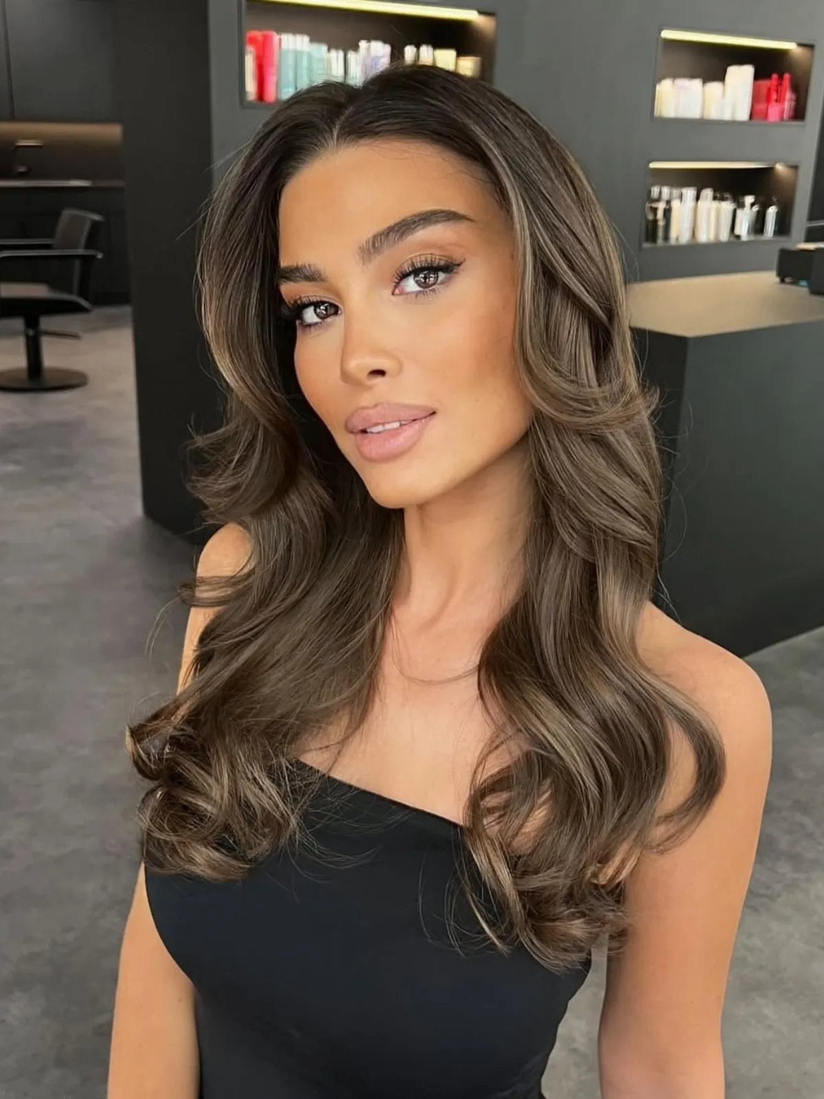 Cool Mushroom Brown With Ash Highlights — Cool Brown Hair