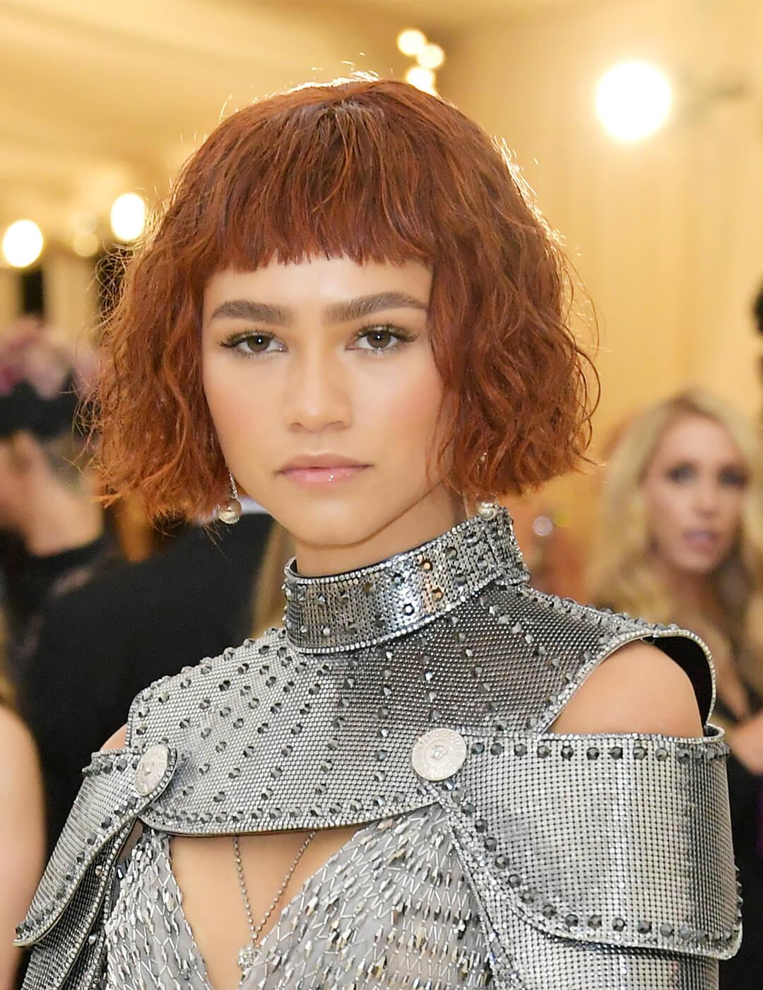 Long Warm Copper With Curtain Bangs Long Warm Copper With Curtain Bangs — Copper Hair