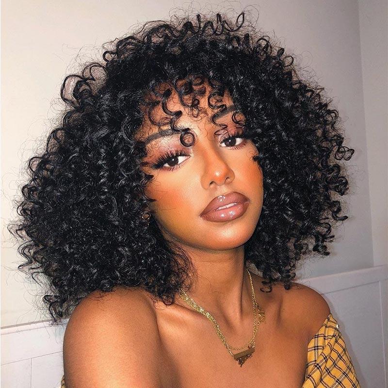 Chin Length Dark Brown Bob Bouncy Curls Chin Length Dark Brown Bob Bouncy Curls — Curly Bob