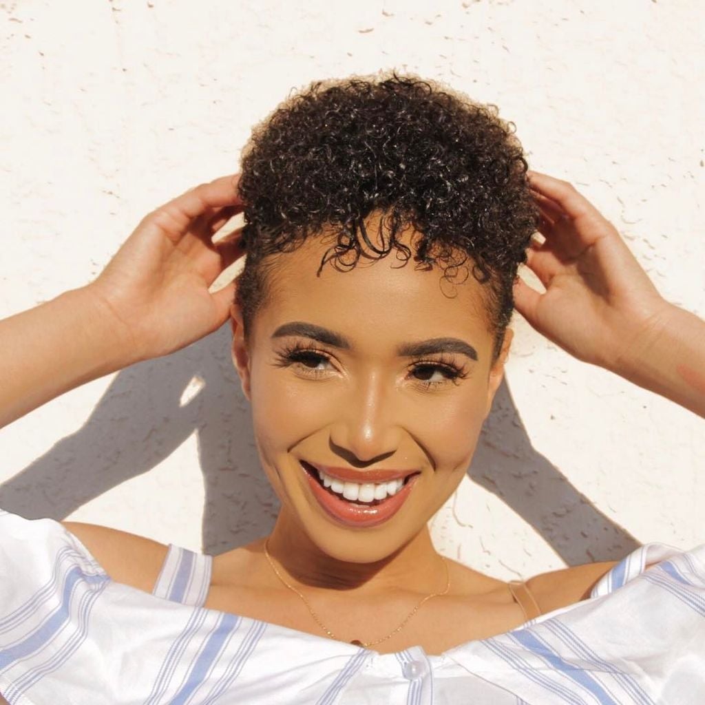 Dark Brown Blonde Highlight Curly Pixie Dark Brown Blonde Highlight Curly Pixie