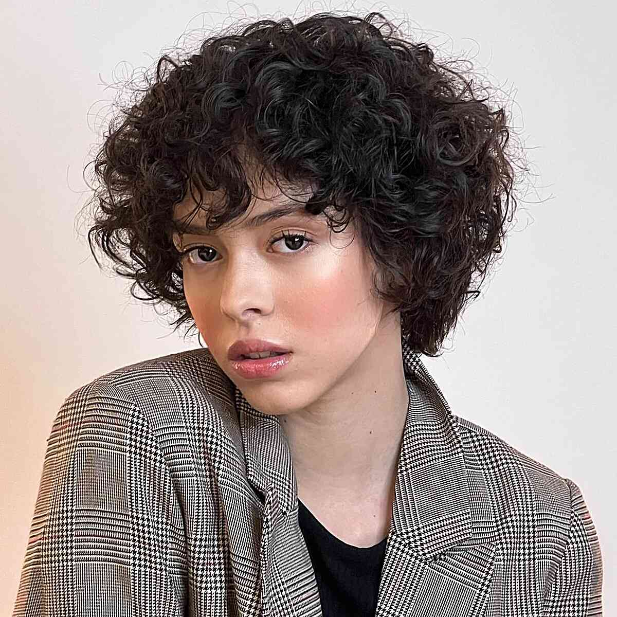 Full Volume Dark Brown Curly Pixie Full Volume Dark Brown Curly Pixie