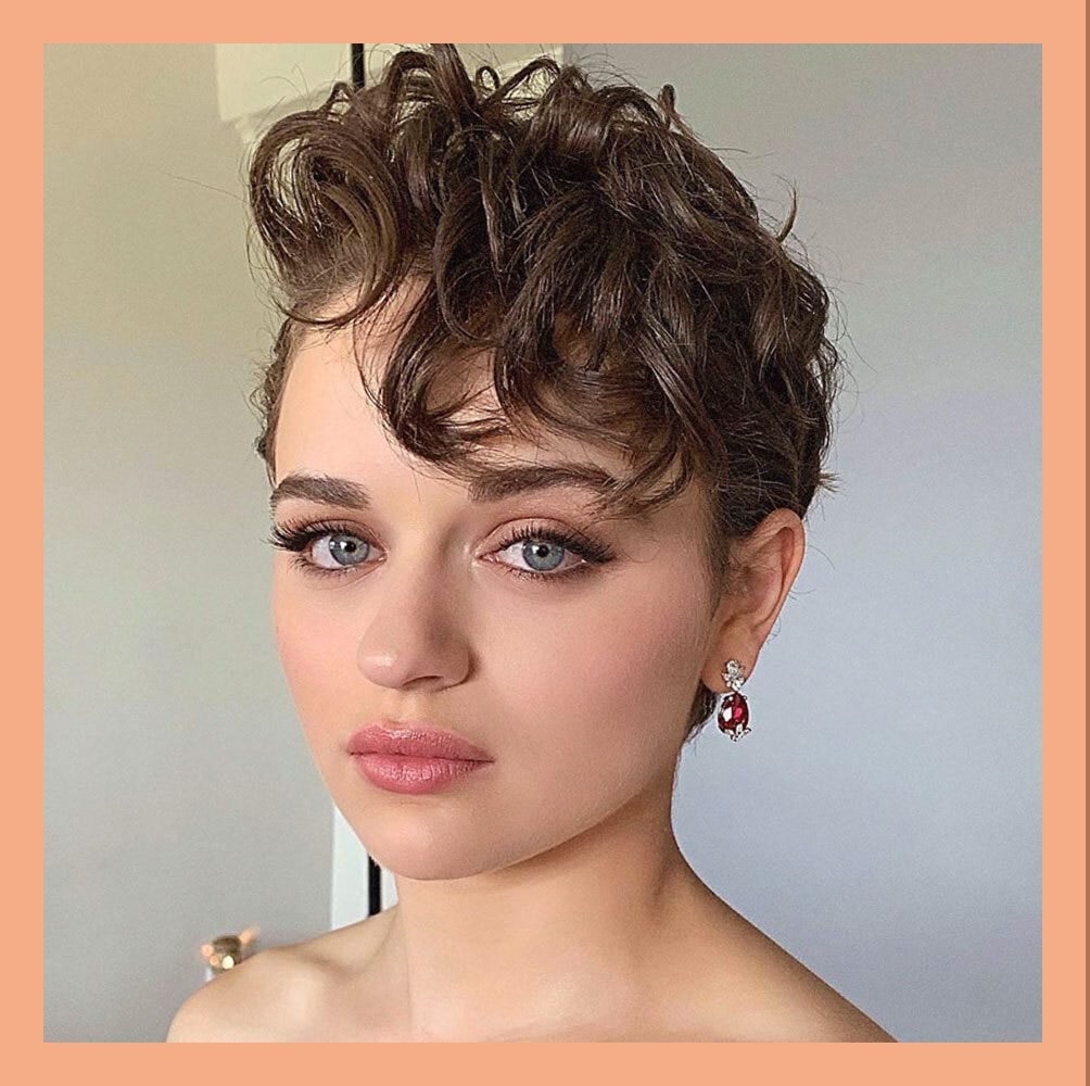 Voluminous Dark Brown Curly Pixie Voluminous Dark Brown Curly Pixie