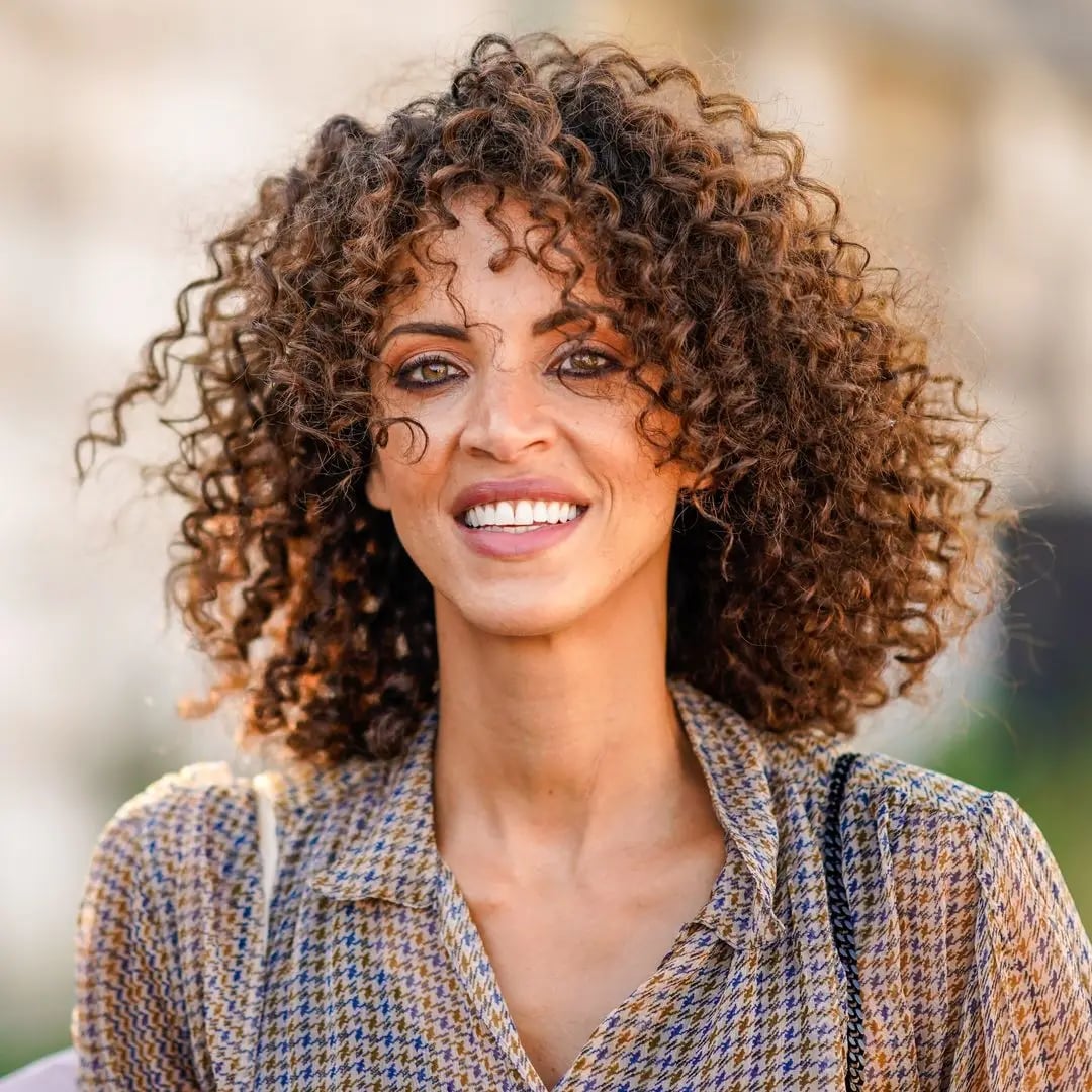 Shoulder Length Shag With Volume — Curly Wolf Cut
