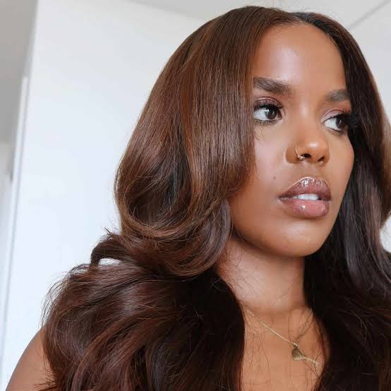 Collarbone Layers Dark Auburn With Warm Undertones — Dark Auburn Hair