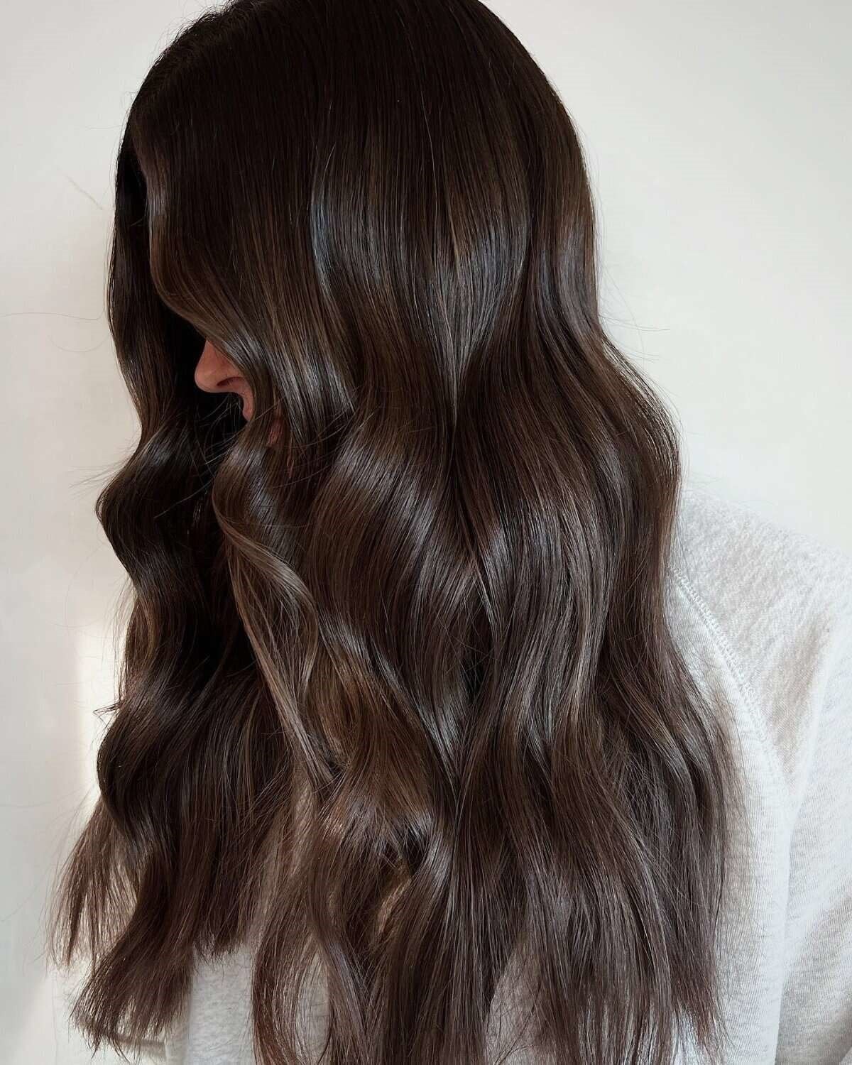 Mid-Back Dark Brown With Subtle Lighter Brown Highlights — Dimensional Brunette