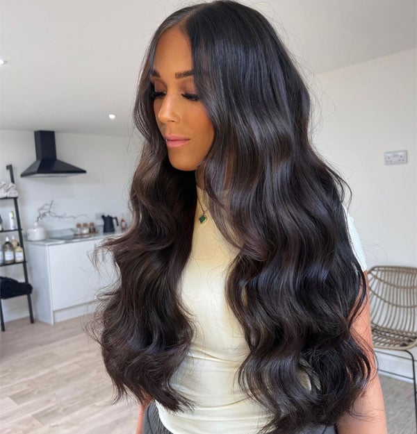 Rich Mid-Back Espresso Waves — Espresso Hair