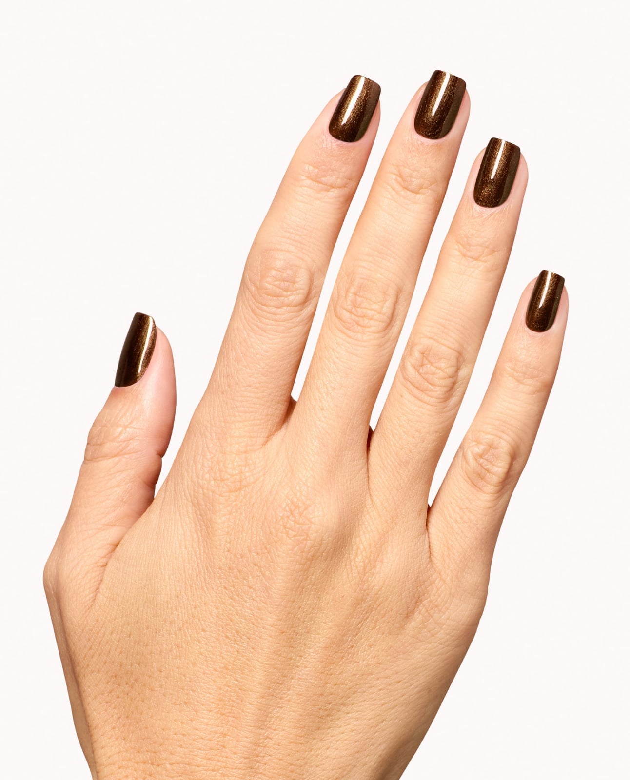 Deep Metallic Brown Chrome Short Square Nails Deep Metallic Brown Chrome Short Square Nails — Espresso Nails
