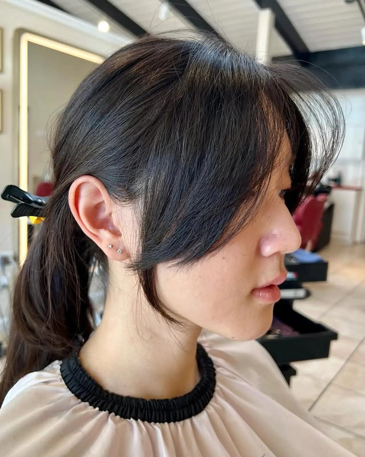 Shoulder Length Layers With Curtain Bangs — Face Framing Bangs